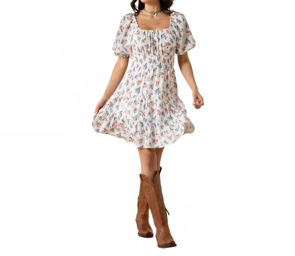 NEW ARIAT juliet tencel mini dress in floral print